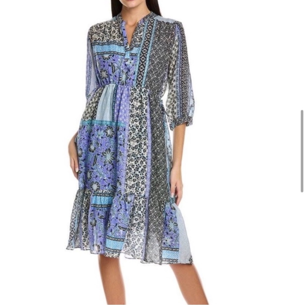 Johnny Was Floral Patchwork “Marrakesh” Dress